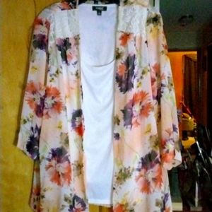 Twin set sheer floral